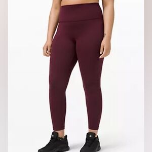 Wunder Train High-Rise Tight 25" Cassis Size 18